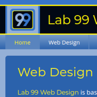 Lab 99 Web Design home page