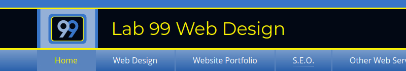 Lab 99 Web Design home page